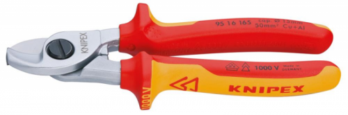 Nożyce do kabli, VDE, 165mm, 95 16 165, KNIPEX