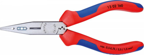 Szczypce wydłużone do okablowania, 160mm, 13 02 160, KNIPEX
