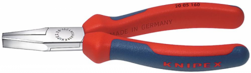 Szczypce płaskie, 160 mm, chromowane, 20 05 160, KNIPEX