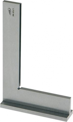 Kątownik ze stopką DIN875/IB 100x70mm, ze stali nierdzewnej HP