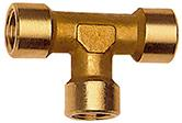 Trojnik z mosiadzu, gwint wewn./gwint wewn./gwint wewn. G1/2&quot; RIEGLER