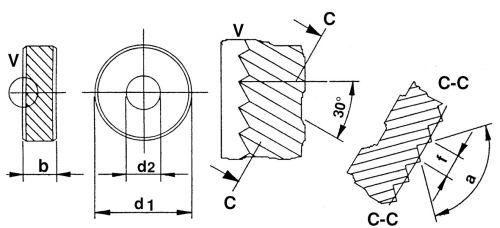 Rolka do radełkowania PM BR30 21,5x5x8mm, podziałka 1,5 mm QUICK