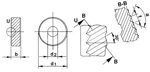 Rolka do radełkowania PM BL15 21,5x5x8mm, podziałka 1,5mm QUICK