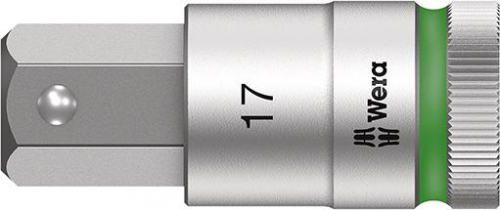 Nasadka wktetakowa 1/2&quot; d.srub z gniaz.6-kat. z funkcja przytrzym. ,17x60mm Wera