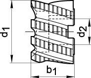 Standardowa wkladka do gwintow 2xD M6x1 V-COIL  (100 szt.)