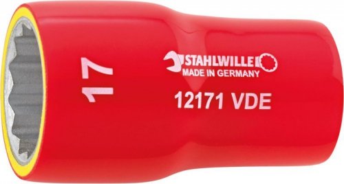 Nasadka 3/8&quot; 10mm, 12-kątna, krótka, izolowana 1000V VDE STAHLWILLE
