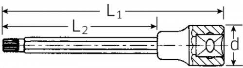 Nasadka 1/2&quot; XZN M14, extra długa STAHLWILLE