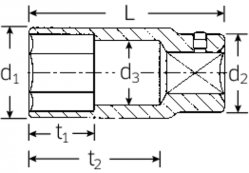 Nasadka 3/4&quot; 27mm, 6-kątna, długa STAHLWILLE