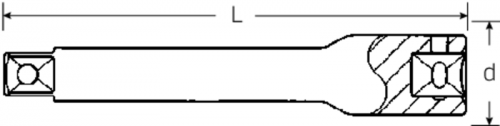 Przedłużka 1/4&quot; L=254mm, rozmiar 10 STAHLWILLE