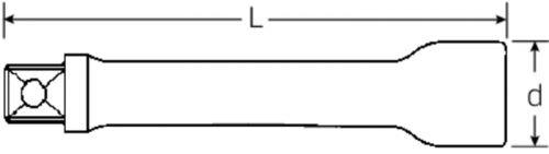 Przedłużka 1/2&quot; 75mm, rozmiar 3 STAHLWILLE