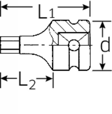 Nasadka INHEX 1/2&quot; IMPACT  6mm STAHLWILLE