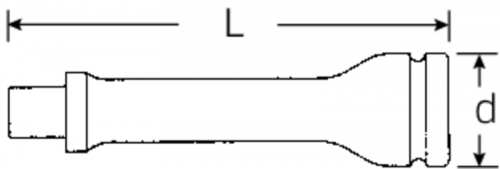 Przedłużka 1/2&quot; IMPACT, 255 mm STAHLWILLE