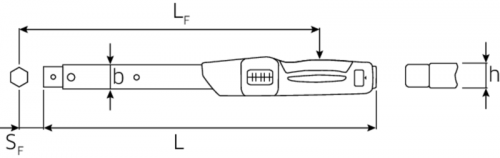 Klucz dynamometryczny 180-900 in.lb (15-75 ft.Ib) 9x12mm STAHLWILLE