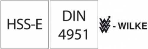 Nóż tok.HSSE DIN4951L, 12x12x110mm WILKE
