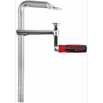 Ścisk śrubowy, stalowy z rękojeścią 2-kompon. 500x120mm rękoj.składana Bessey