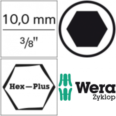Wkrętakowa końcówka 4,0x 35mm do śrub z gniazdem 6-k. z funkcją przytrzym.Wera