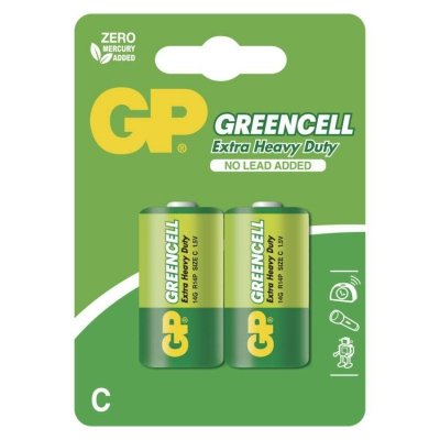 GP Bateria cynkowa GREENCELL C (R14) 2BL