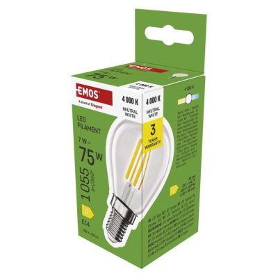 Żarówka LED Filament Mini Globe  / E14 / 7 W (75 W) / 1055 lm / neutralna biel