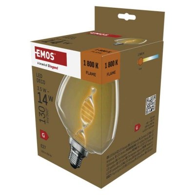 Żarówka LED DECO S123 / E27 / 3,5 W (14 W) / 130 lm / flame