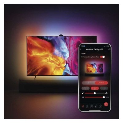 GoSmart  Oświetlenie Ambilight LED RGB do TV 75“ (189 cm)