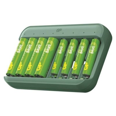 GP Ładowarka Charge & save E822 + 4×AA 1300 mAh + 4×AAA 650 mAh