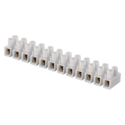 Kostka terminal block 12×4,00 mm biała