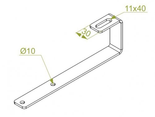 Uchwyt dachowy DUF60E