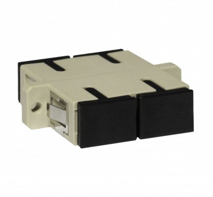 Adapter SC MM duplex beżowy