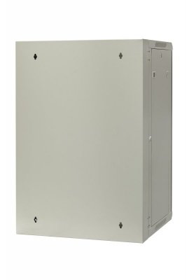 Szafa wisząca dzielona 19&quot; 18U, drzwi blacha/szkło, 600×550×910mm szer./gł./wys. (w zestawie: półka stała oraz komplet śrub