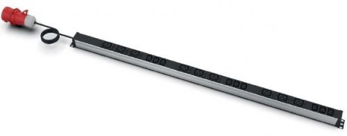 Listwa zasilająca EmiterNet pionowa 3-fazowa (3x16A), 18[3x(3+3)] gn. IEC320 C13 + IEC320 C19, kabel 3mb wtyk IEC309A/3x16A (skr