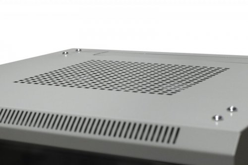 Szafa ramowa stojąca EmiterNet Top, 42U, drzwi przód blacha/szkło, 600x600x1980mm (szer./gł./wys.) (w zestawie: panel 2 wentylat