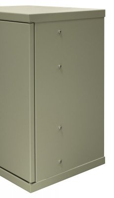 Szafa wisząca niedzielona 10&#039;&#039; 9U, drzwi blacha, 325×330x445mm (szer./gł./wys.) (w zestawie: półka stała oraz komplet 
