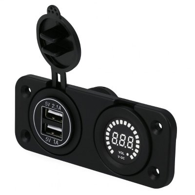 Ładowarka USB Solvian Dual Port 3.1A LED