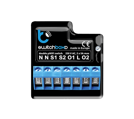 Podwójny wyłącznik 230V switchBoxD