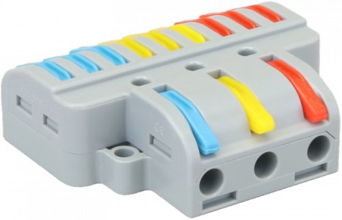 Łącznik bezśrubowy, złączka otwierana 0,5-4mm2 32A 3P OVO3P39 Tracon Electric