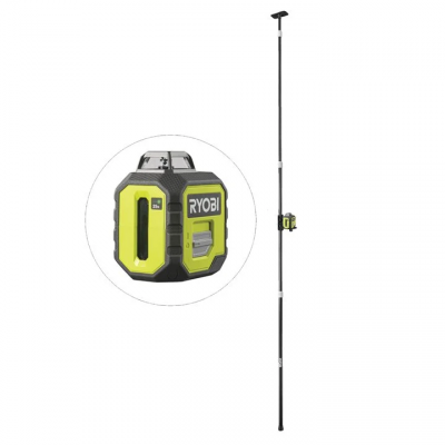 Zielony laser płaszczyznowy 360° i ramię teleskopowe 3,2 m RB360GLL-K Ryobi