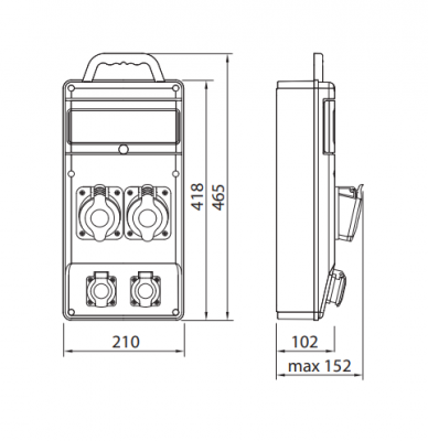Rozdzielnica R-BOX SLIM B.SLIM-10S-3 Pawbol