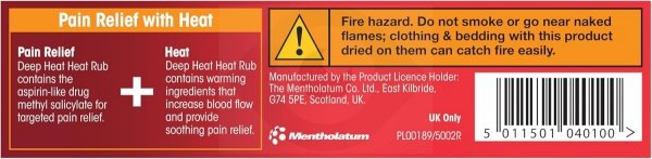 DEEP HEAT 100g maść rozgrzewająca krem przeciwbólowy przeciwzapalny