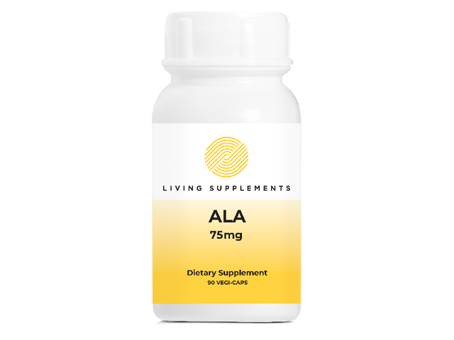 Kwas alfa liponowy ALA 75 mg - 90 kapsułek Alpha Lipoic Acid