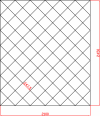 Lustro Glamour 2100mm x 2450mm faza 12mm
