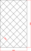 Lustro Glamour 2000mm x 3500mm faza 12mm