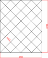 	Lustra Glamour w karo płytki lustrzane fazowane1800mm x 2250mm faza 12mm