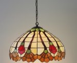 Lampa żyrandol zwis witraż AKSAMIT 40cm 