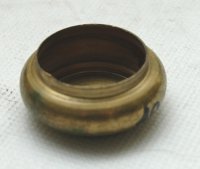 Zaślepka mosiężna do rury fi 27mm, dekiel osadczy 