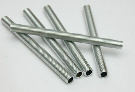 5x Nypel M10x1 rurka 150mm gwintowana lampy żyrandole