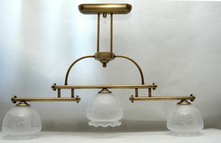 Żyrandol mosiężny,lampa wisząca mosiężna