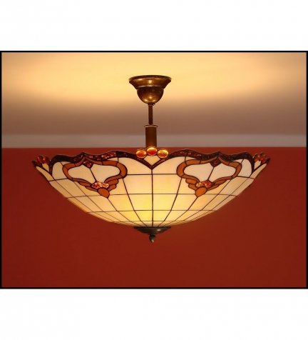 Plafon lampa żyrandol ampla witraż ROCO 52cm