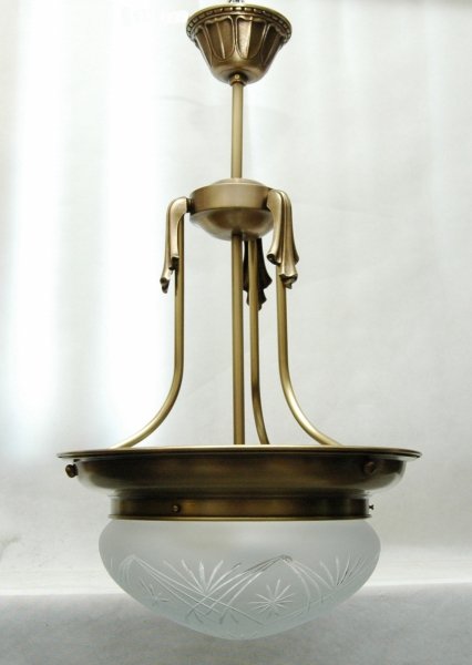 Żyrandol mosiężny,lampa wisząca mosiężna fi 35cm