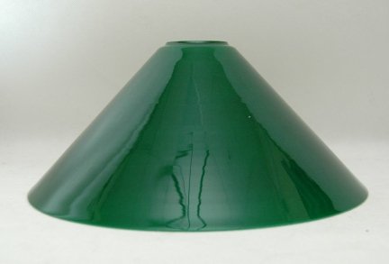 Klosz szklany stożek zielony E27 do lamp