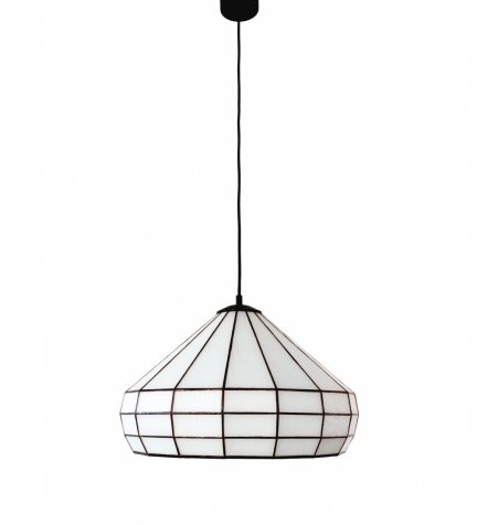 Lampa witrażowa wisząca ArtDec F3 Ø40